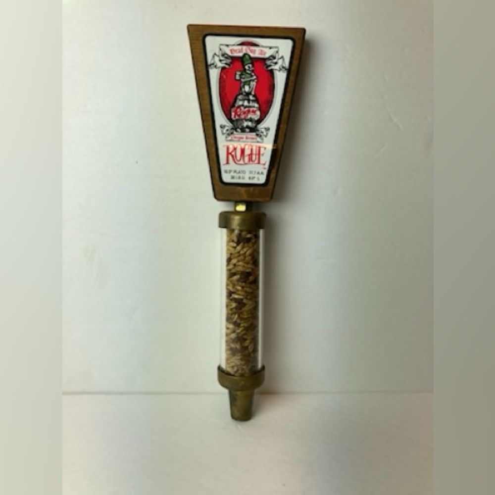Oregon Brewery Rogue Dead Guy Ale Beer Tap Handle Grain Filled Wood Handle